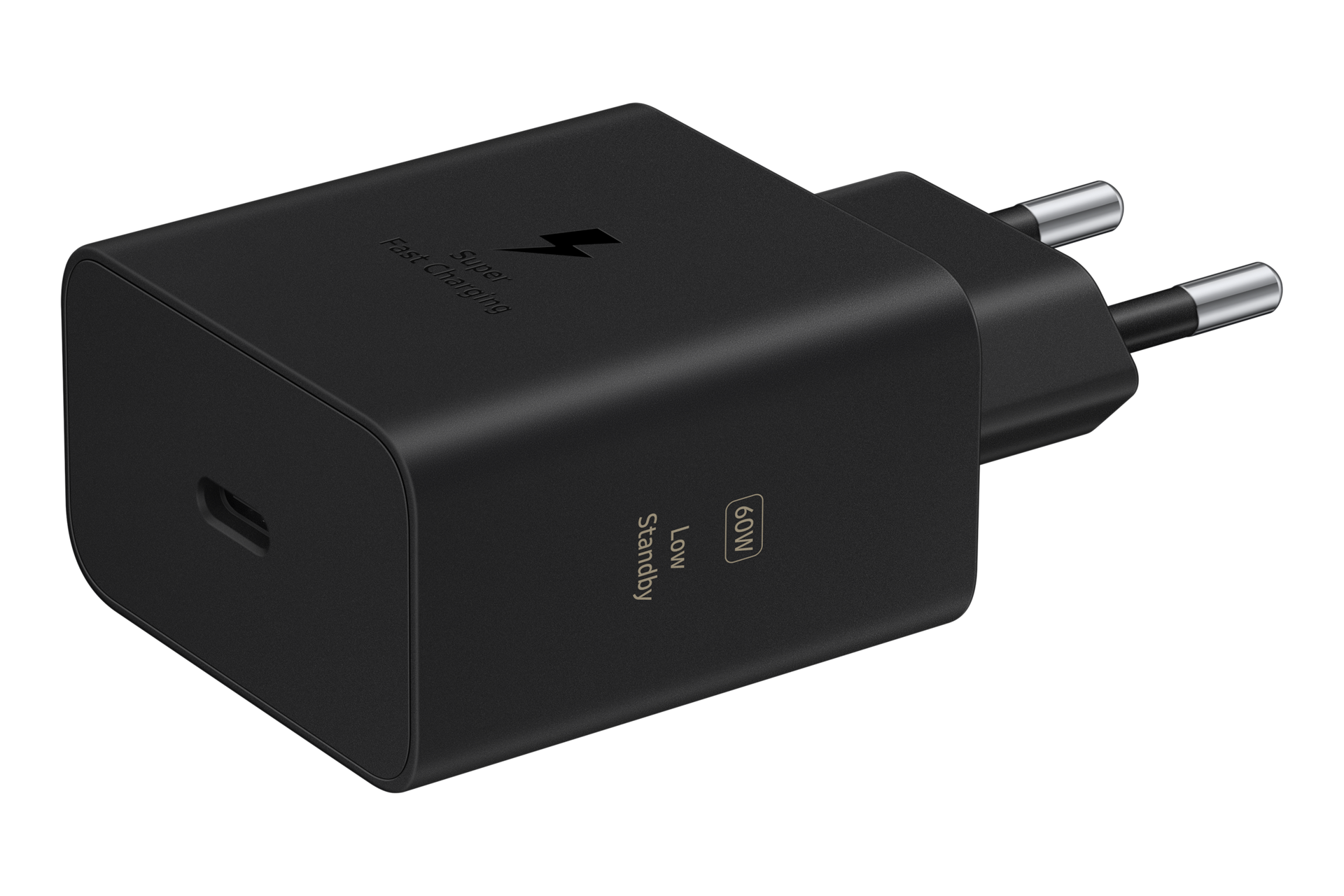 60W Power Adapter (TA only, W/O Cable) L-Perspective Black 