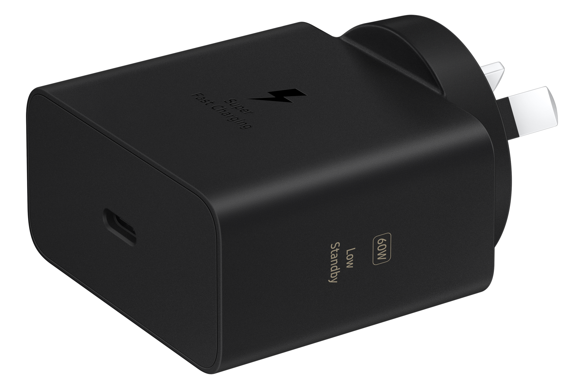 60W Power Adapter (TA only, W/O Cable) L-Perspective Black 