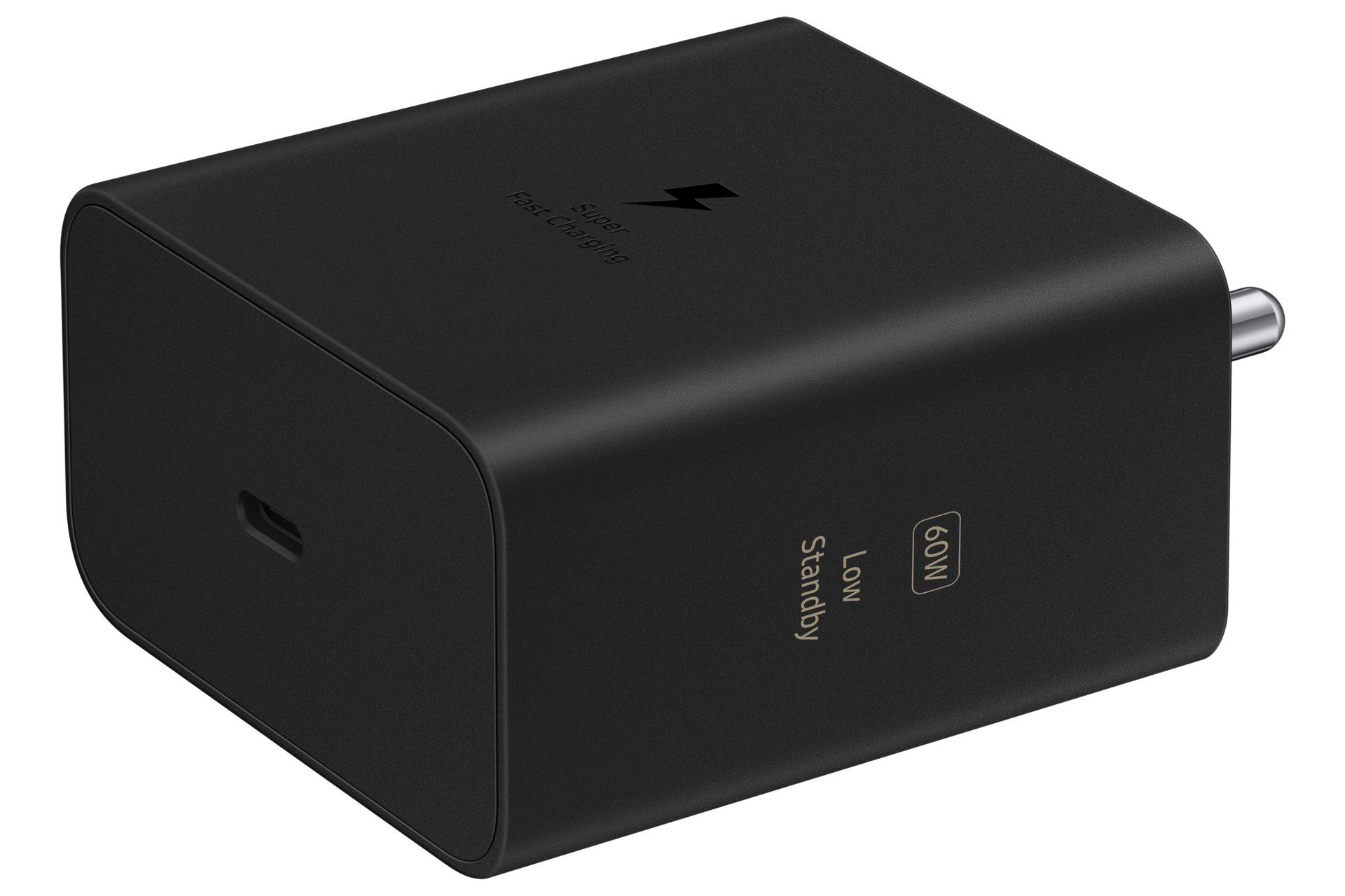 60W Power Adapter (TA only, W/O Cable) L-Perspective Black 