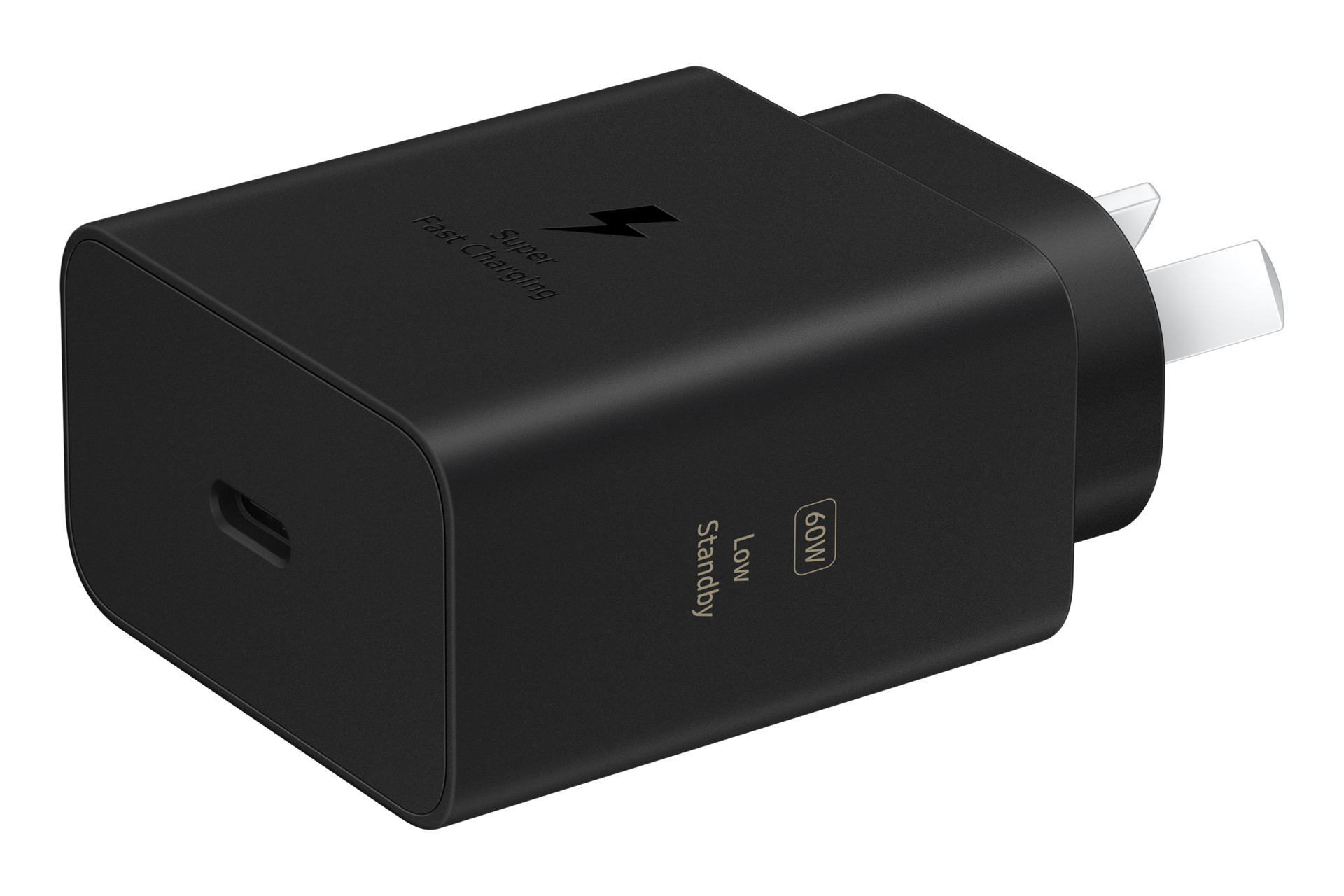 60W Power Adapter (TA only, W/O Cable) L-Perspective Black 