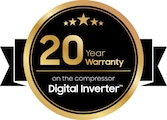 20 jaar garantie op de Digital Inverter compressor
