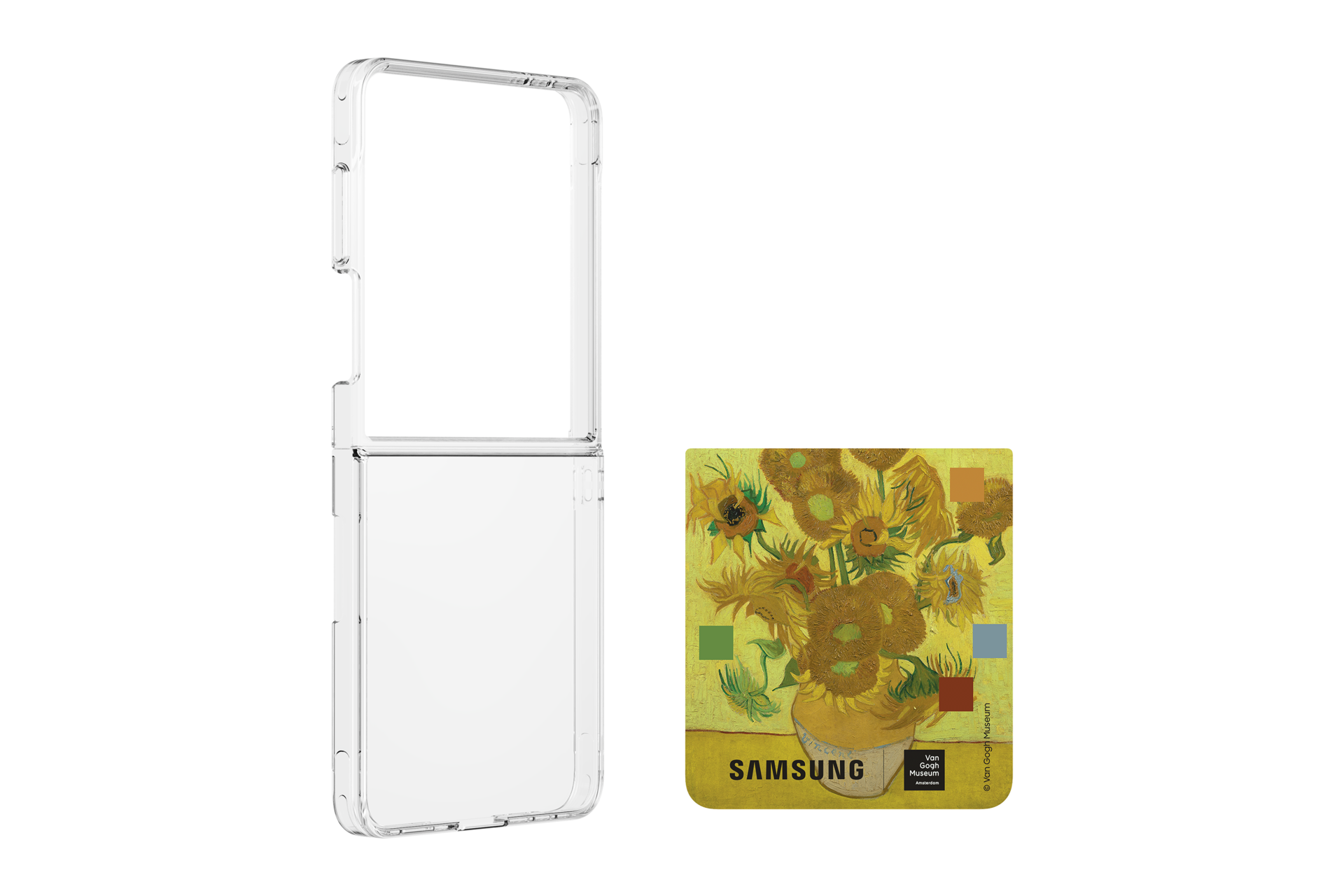 XPlus Van Gogh Flipsuit Case for Z Flip7 case Yellow 