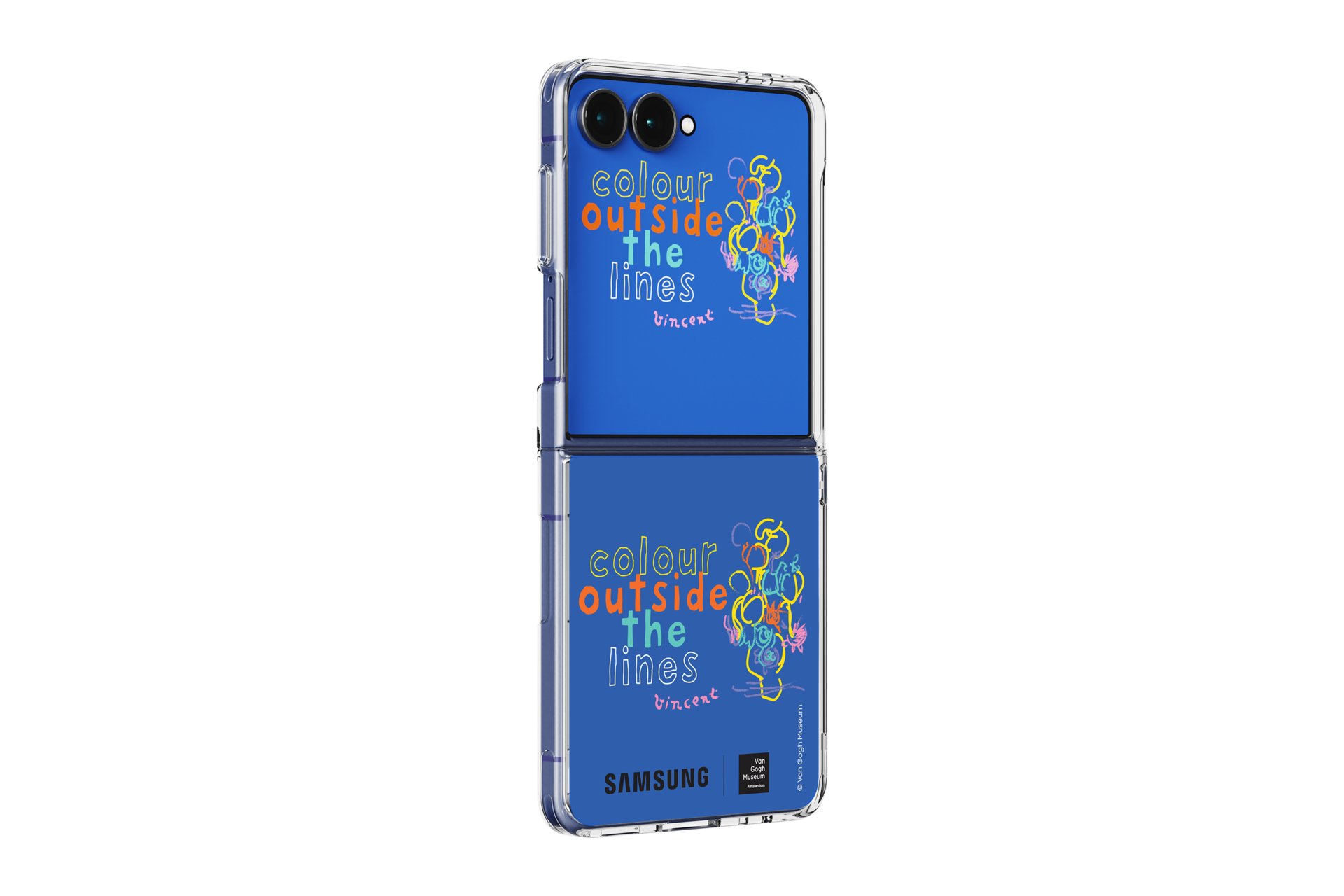 Xplus Van Gogh Flipsuit Case for Galaxy Z Flip7 pers Blue 