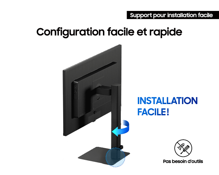 An effortless and instant setup stand that no need tools.