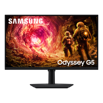 27/32" Odyssey G5 G50F QHD 180Hz Gaming Monitor LS27FG502EUXEN Front2 Black 