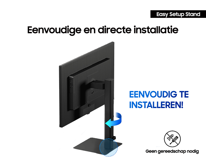 An effortless and instant setup stand that no need tools.