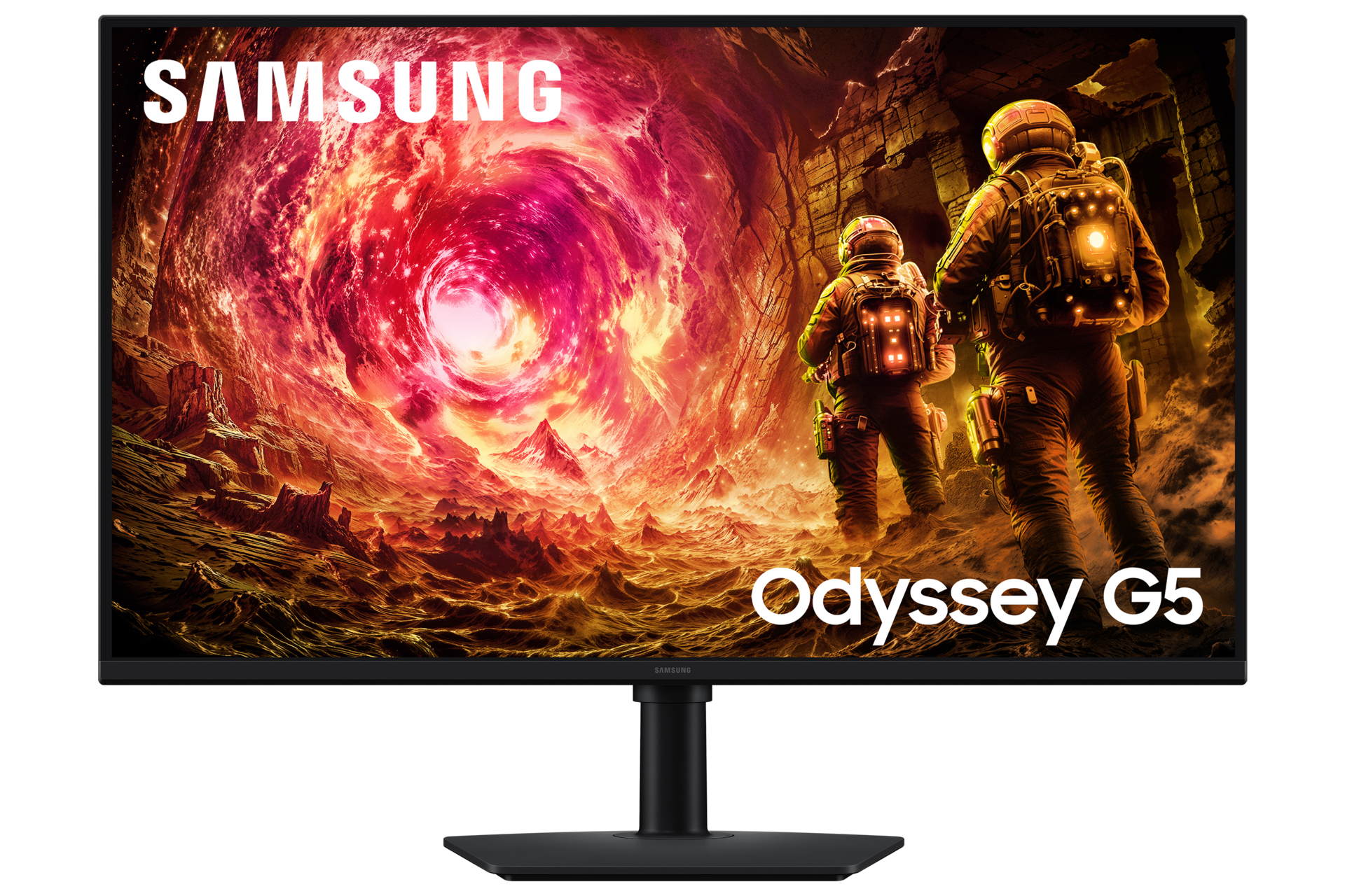32 Inch Odyssey G5 G50F QHD 180Hz Gaming Monitor Front2 Black 