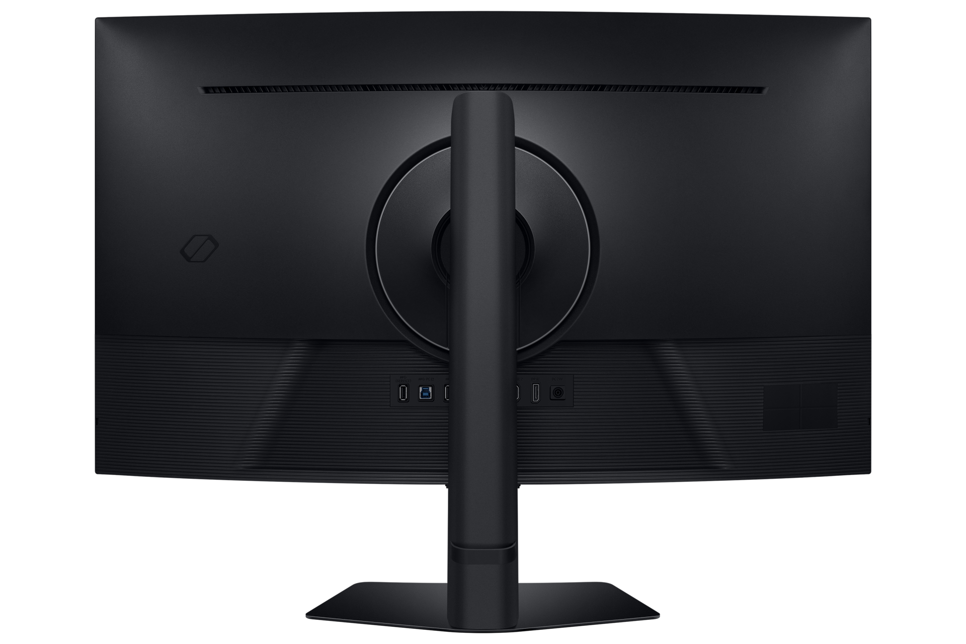 37" Odyssey G7 G75F UHD 165Hz Curved Gaming Monitor Back2 Black 