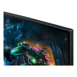 37" Odyssey G7 G75F UHD 165Hz Curved Gaming Monitor Detail Black 