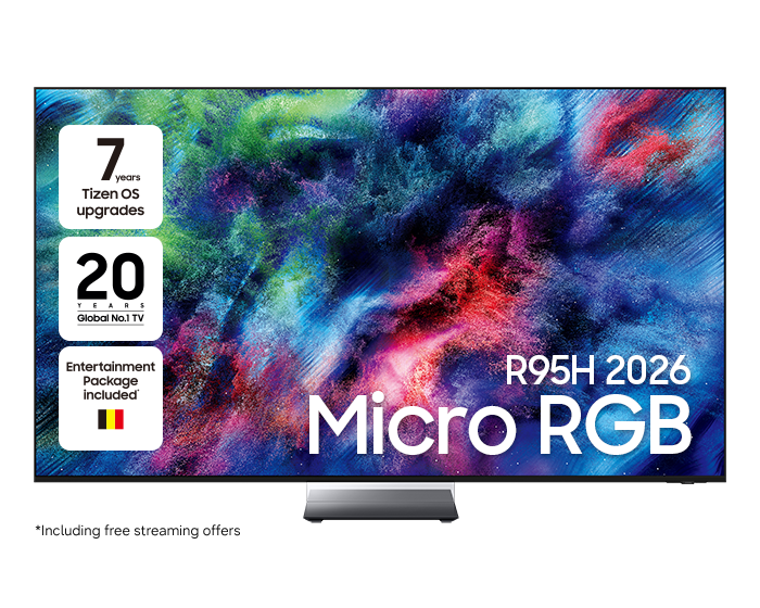 65" Micro RGB R95H 4K Samsung Vision AI Smart TV (2026) Black