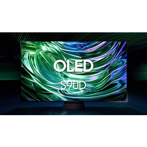 Een Samsung OLED S90D TV.