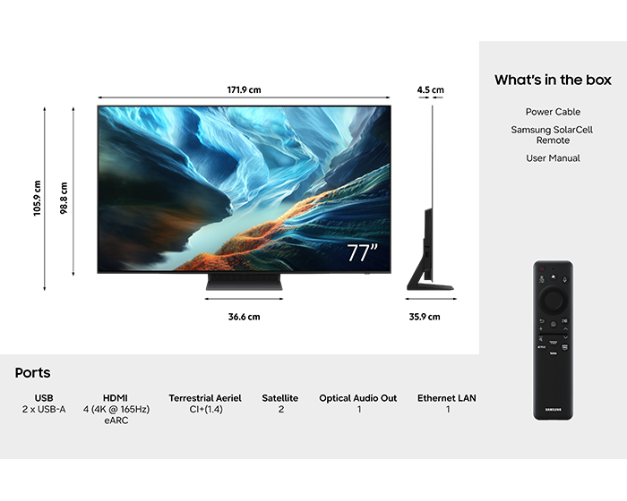 77” OLED 4K Vision AI Smart TV S94H (2026)  Graphite