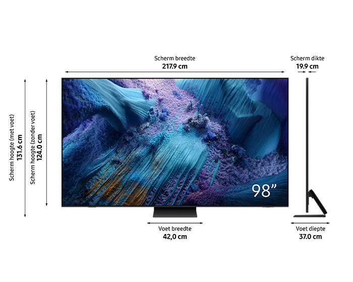 Dimension visual QE98QN990FTXXN 