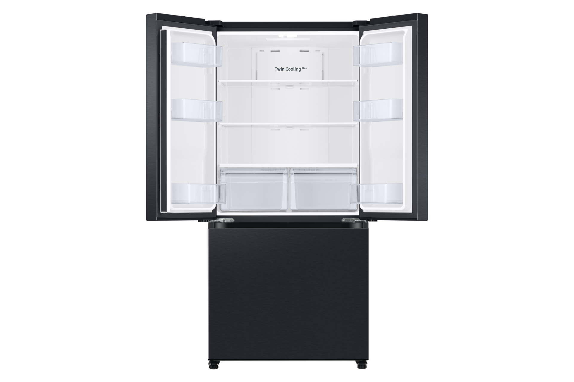 RF5000C French Door Refrigerators with SmartThings Front-Open-Without-Food Black 
