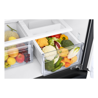 RF5000C French Door Refrigerators with SmartThings Detail-Veg--Box-Food1 Black 