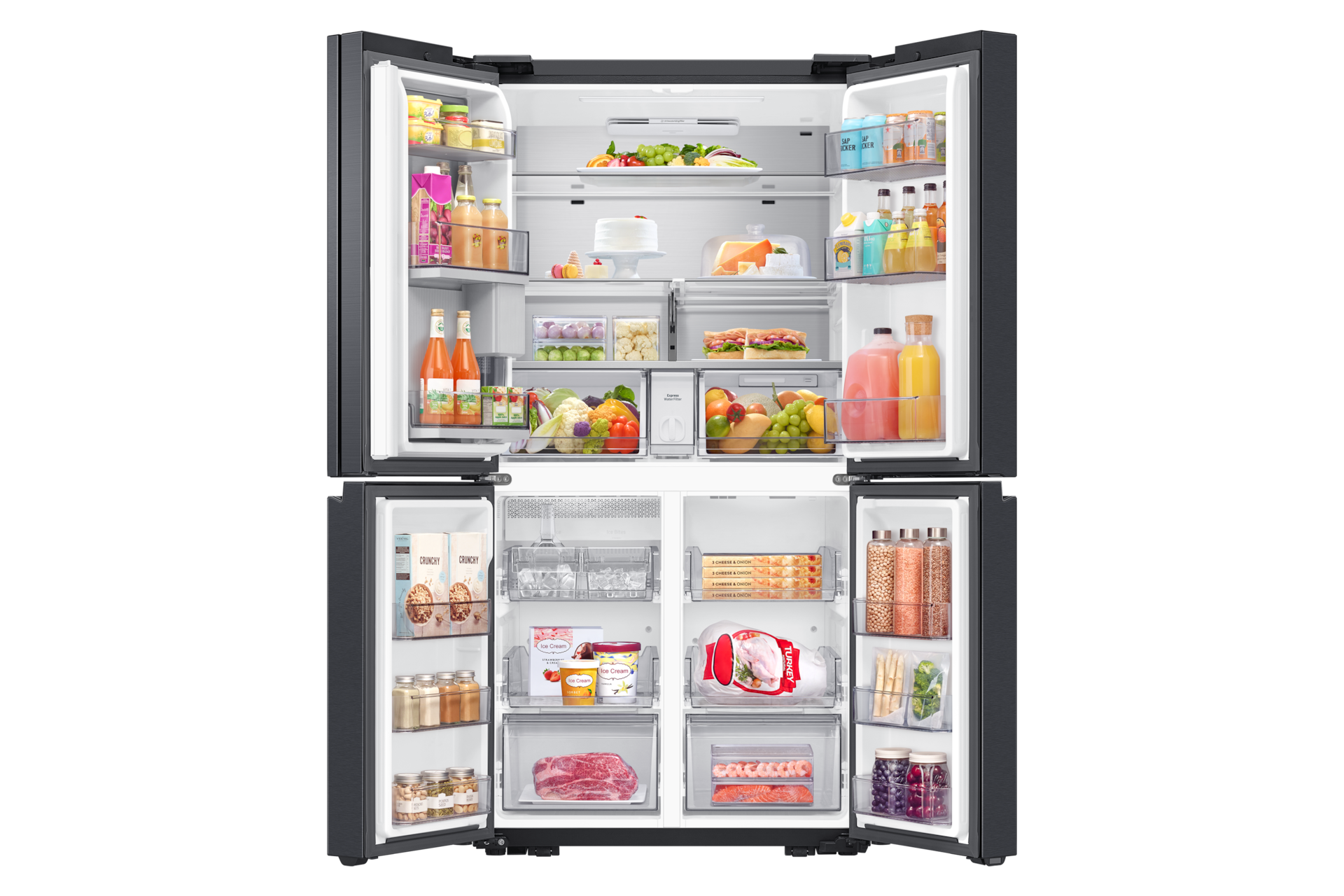 front-open-with-food Black