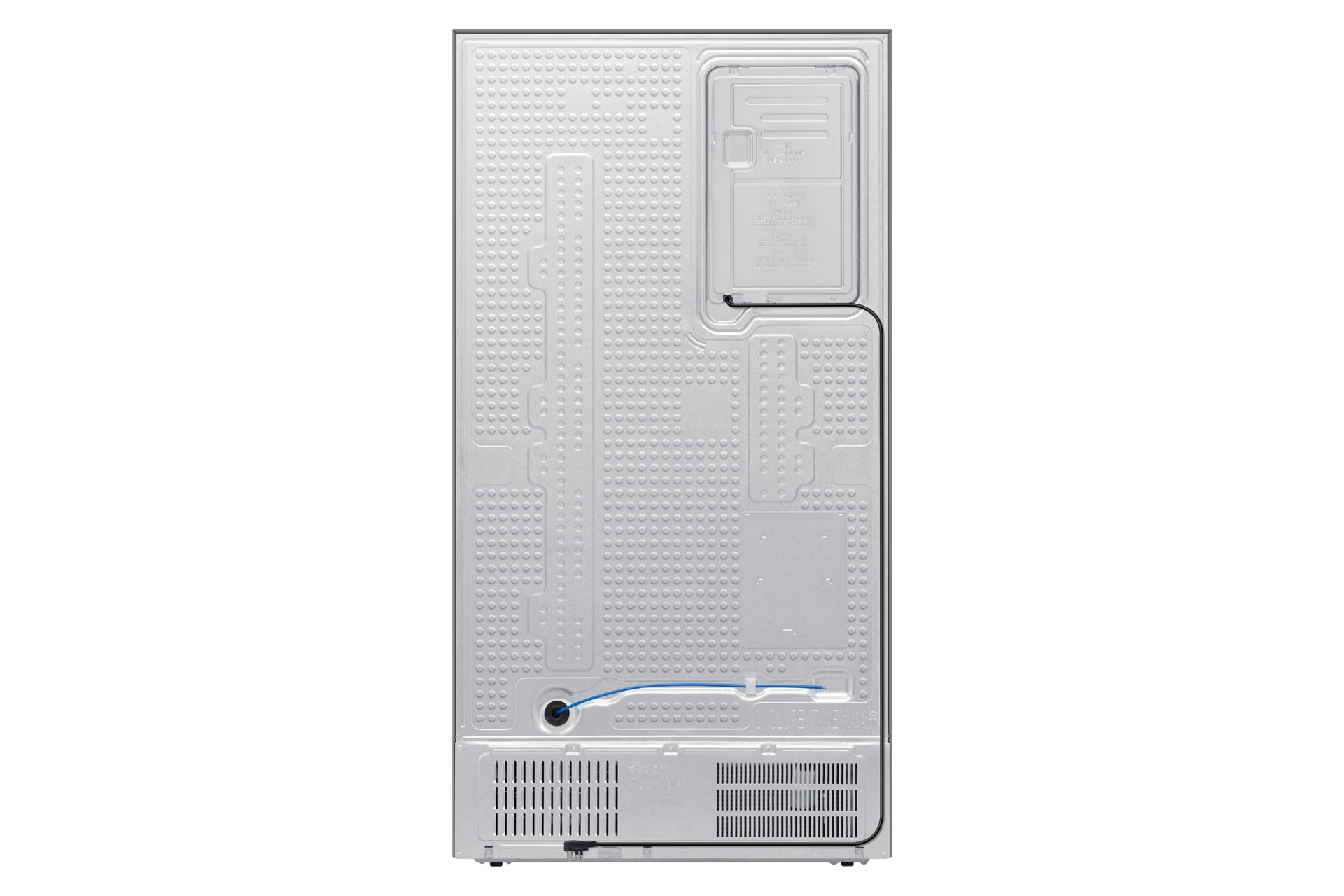 Bespoke AI Refrigerator SBS Auto Open Door Back Silver 