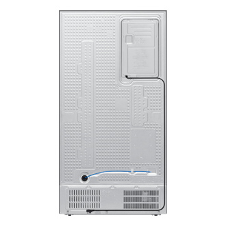 Bespoke AI Refrigerator SBS Auto Open Door Back Silver 