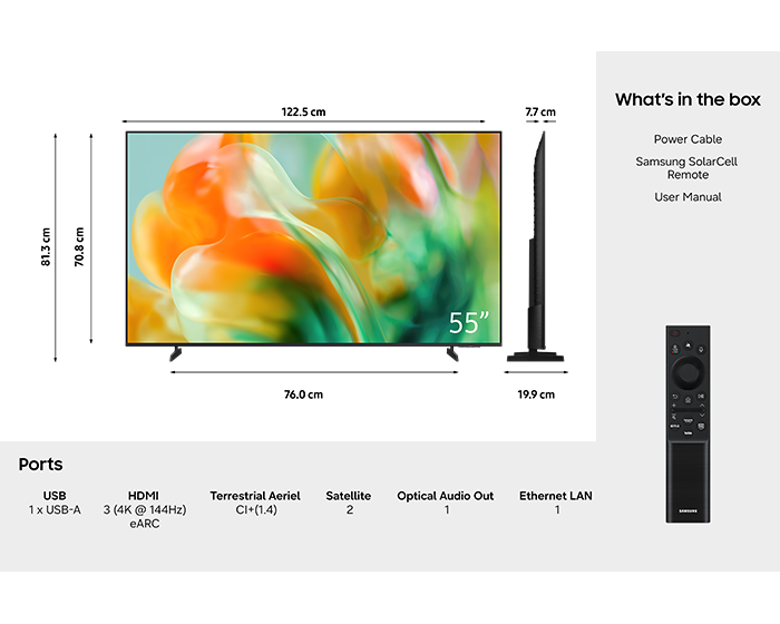 Mini LED M82H 4K Vision AI Smart TV (2026) Titanium Black