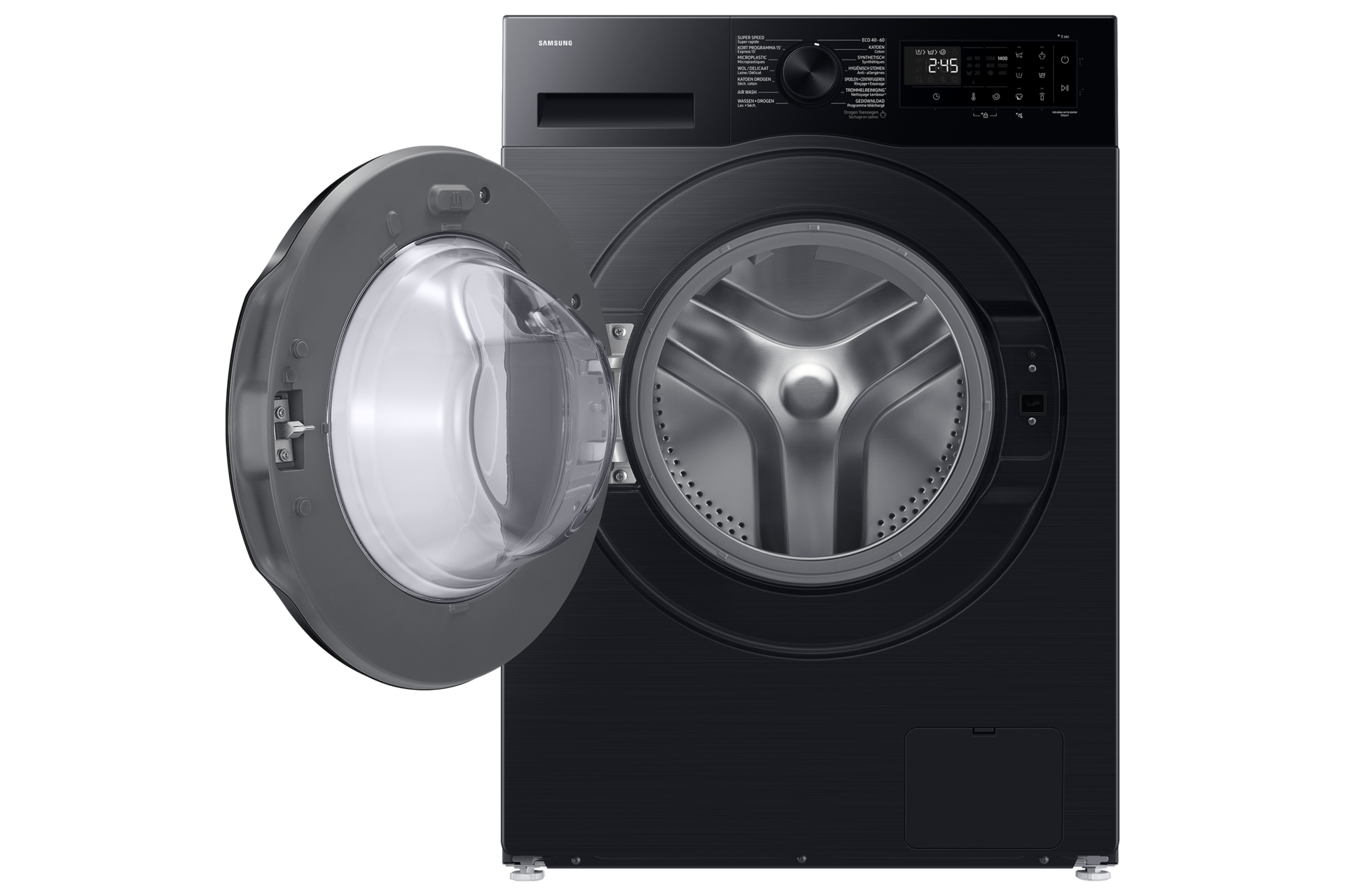 Was-Droogcombinatie AI Ecobubble™ 5000-serie 9kg / 6kg  Front-Open Black 