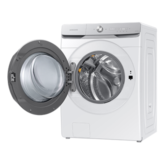 20kg AI Display Wasmachine - AI Wash met witte afwerking R-Perspective-Open White 
