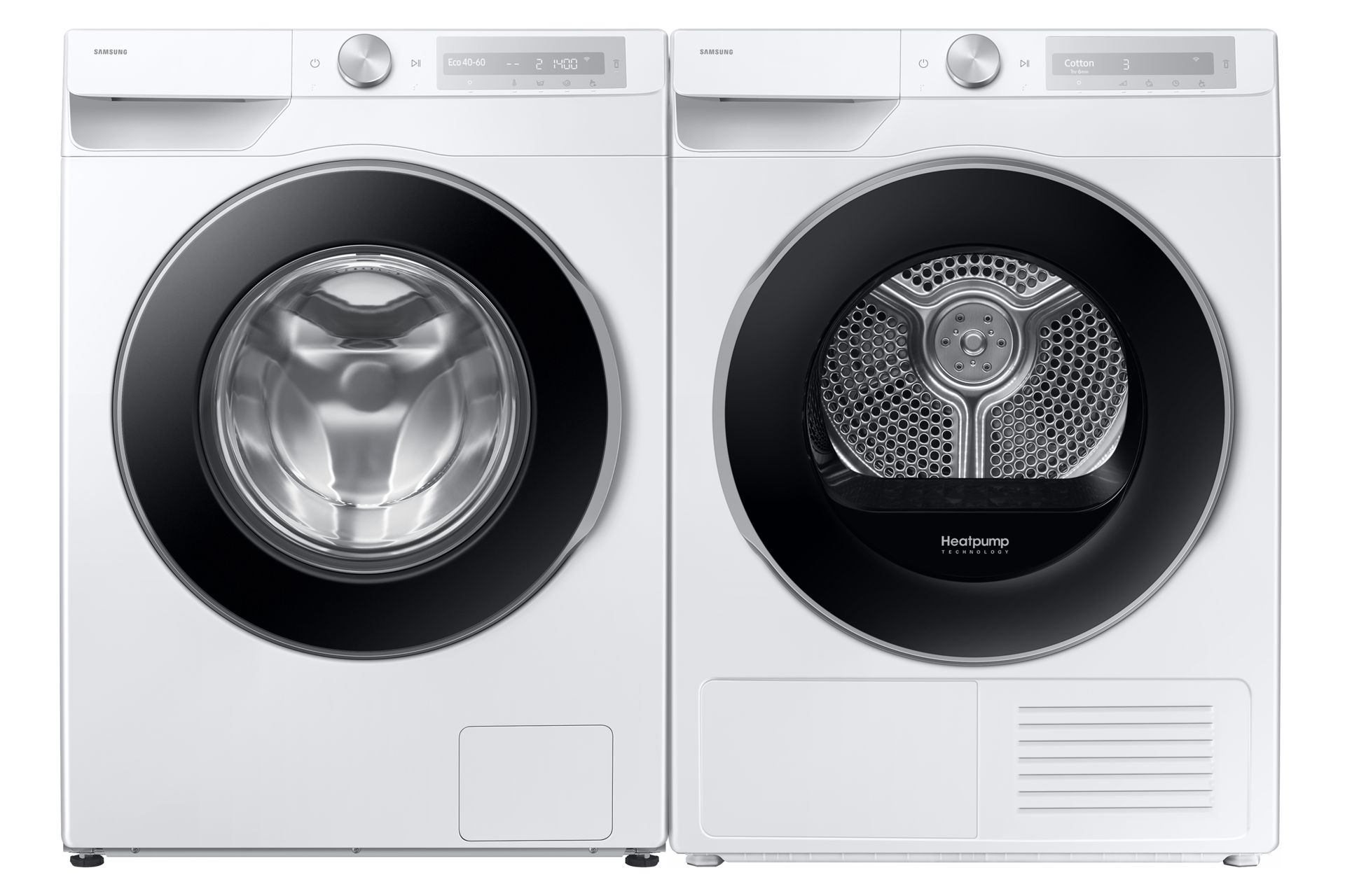 AI Ecobubble™ Wasmachine 6000-serie WW11DG6B25L Front-Pair White 