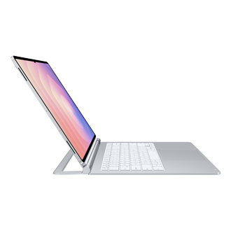 Galaxy Tab S11 Ultra Pro Keyboard Standing3 Silver 