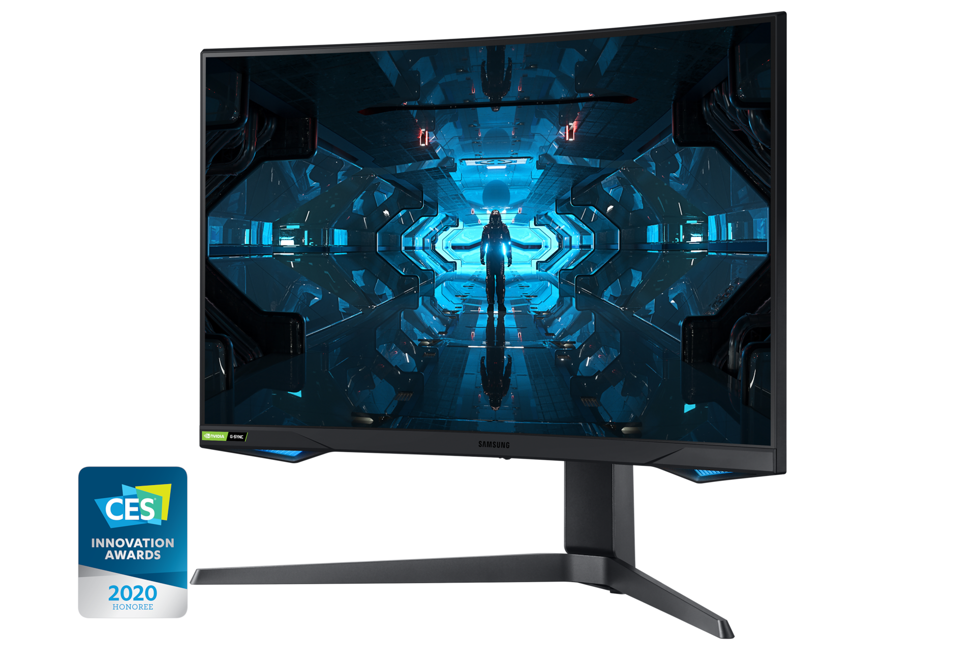 Ecran PC Gamer Incurvé 27'' Samsung Odyssey G7 G75T (LC27G75TQSPXEN) - WQHD  VA, 1 ms, 240Hz, G-Sync, HDR 600 (via ODR de 50€) –