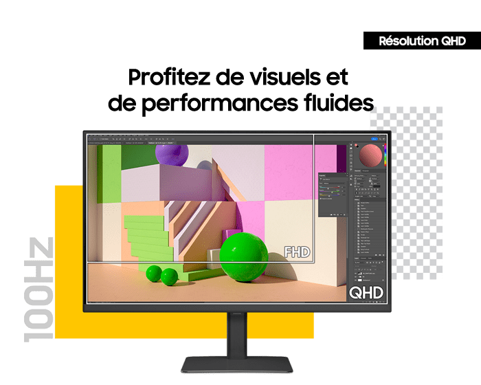 Savor smooth visuals and performance with QHD resolution and 100hz refresh rate.