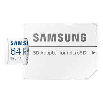 Samsung Carte Micro-SD EVO PLUS 64 Go avec adaptateur SD - Carte mémoire -  Samsung