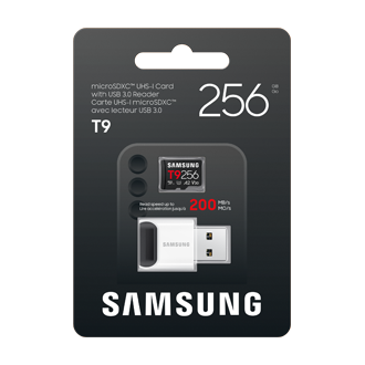 T9 microSD Card microSDXC™ UHS-I Card Front-PKG Black 