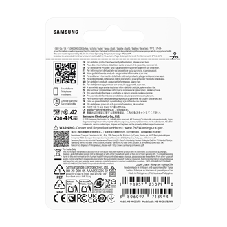 T9 microSD Card microSDXC™ UHS-I Card Back-PKG Black 