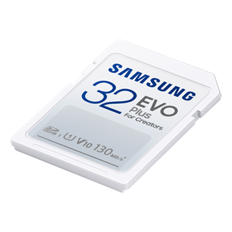 Samsung EVO Plus SDHC 32 Go (2021), Carte mémoire Blanc, MB-SC32K/EU, Class  10
