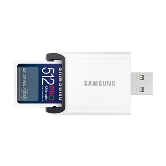 Samsung carte microSDXC 512 Go PRO Plus avec clé USB - Carte mémoire -  Samsung