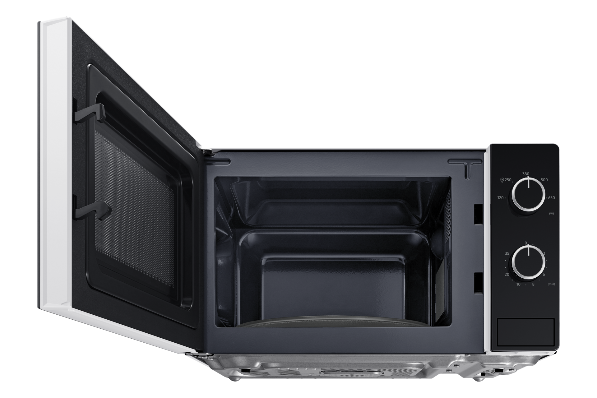 low-front-open White