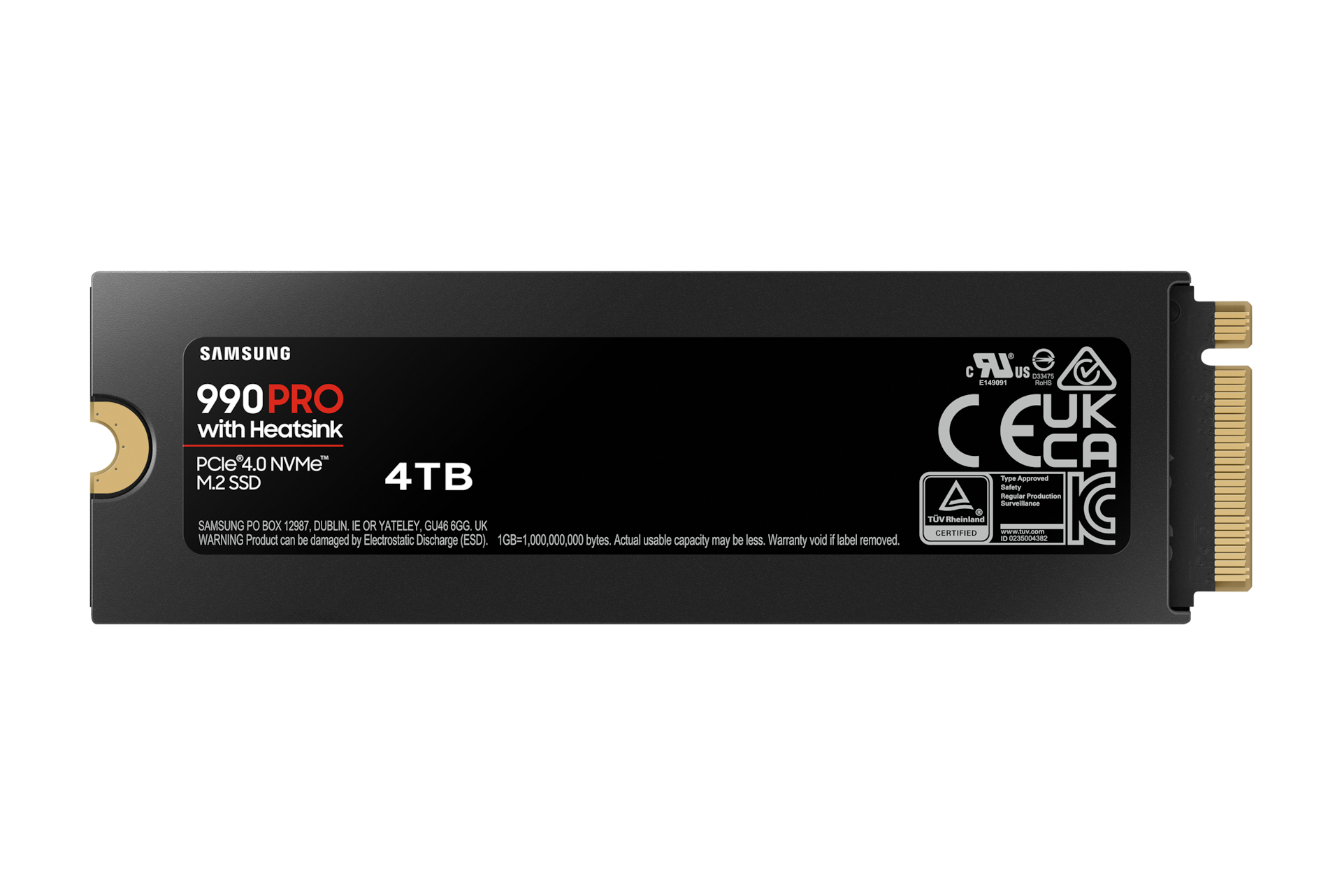 Samsung MZ-V9P4T0CW  Samsung 990 Pro M.2 4 To PCI Express 4.0 V-NAND TLC  NVMe