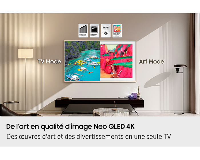 Artful Picture Quality with NEO QLED Feature The Frame Pro 85 inch