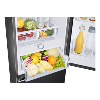 Bottom Mount Freezer Refrigerator AII around cooling 340 Detail-2Temp-Zone3 Black 