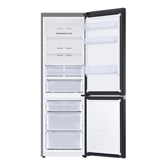 Bottom Mount Freezer Refrigerator AII around cooling 340 Front-Open Black 