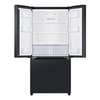 RF5000C French Door Refrigerators with SmartThings Front-Open-Without-Food Black 