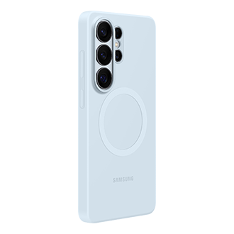 Galaxy S26 Ultra Silicone Magnet Case Dynamic Light Blue 