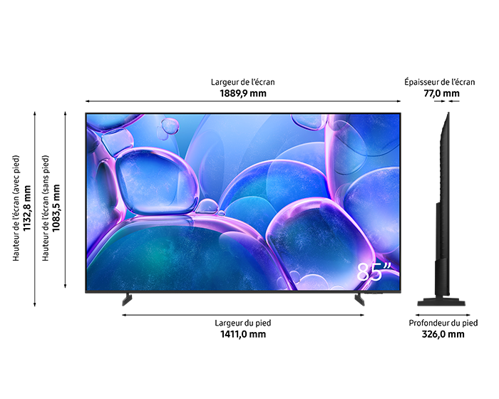 85" Crystal UHD Smart TV U7090F (2025) Black