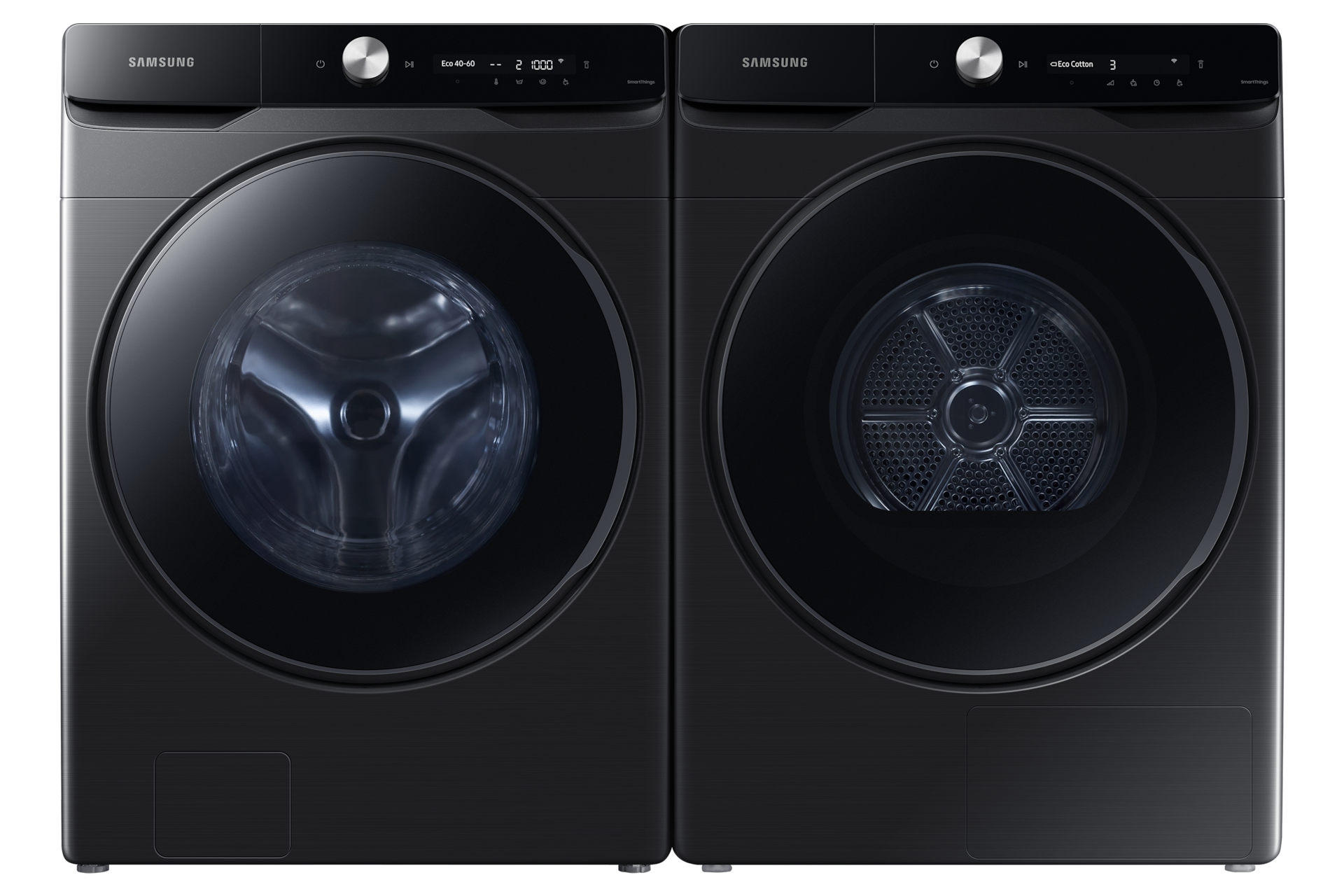 Lave-linge 20kg AI Display - AI Wash avec finition noire Front-On-Set Black 