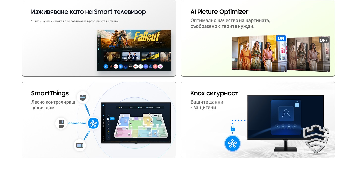 32 Smart монитор M7 M70F 4K Samsung Vision AI LS32FM700UUXDU