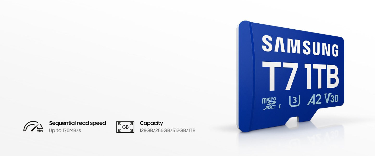 Samsung T7 microSD Card microSDXC™ UHS-I Card MB-MB128T/WW