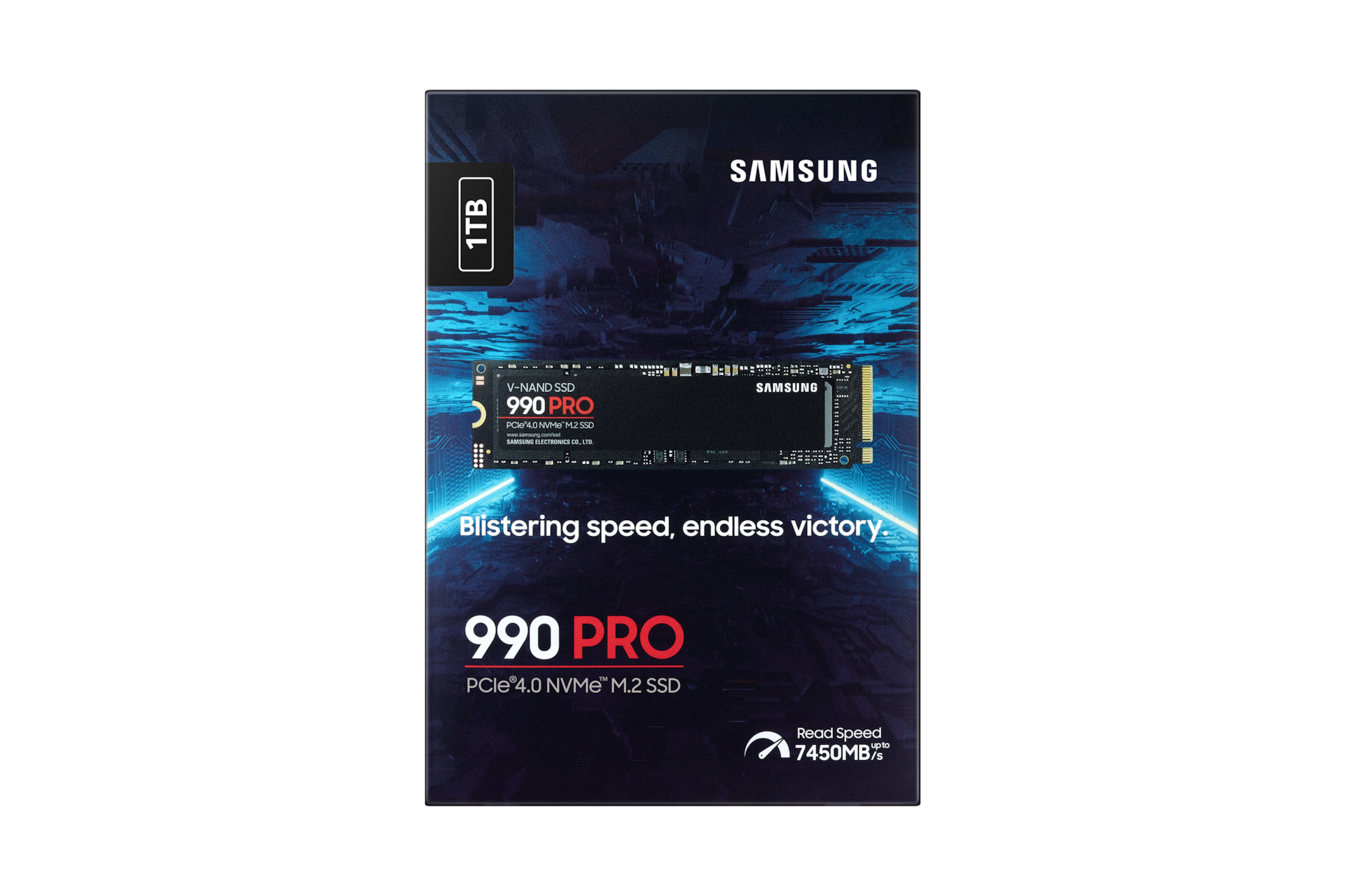 990 PRO PCIe 4.0 M.2 SSD PKG-Front Black 