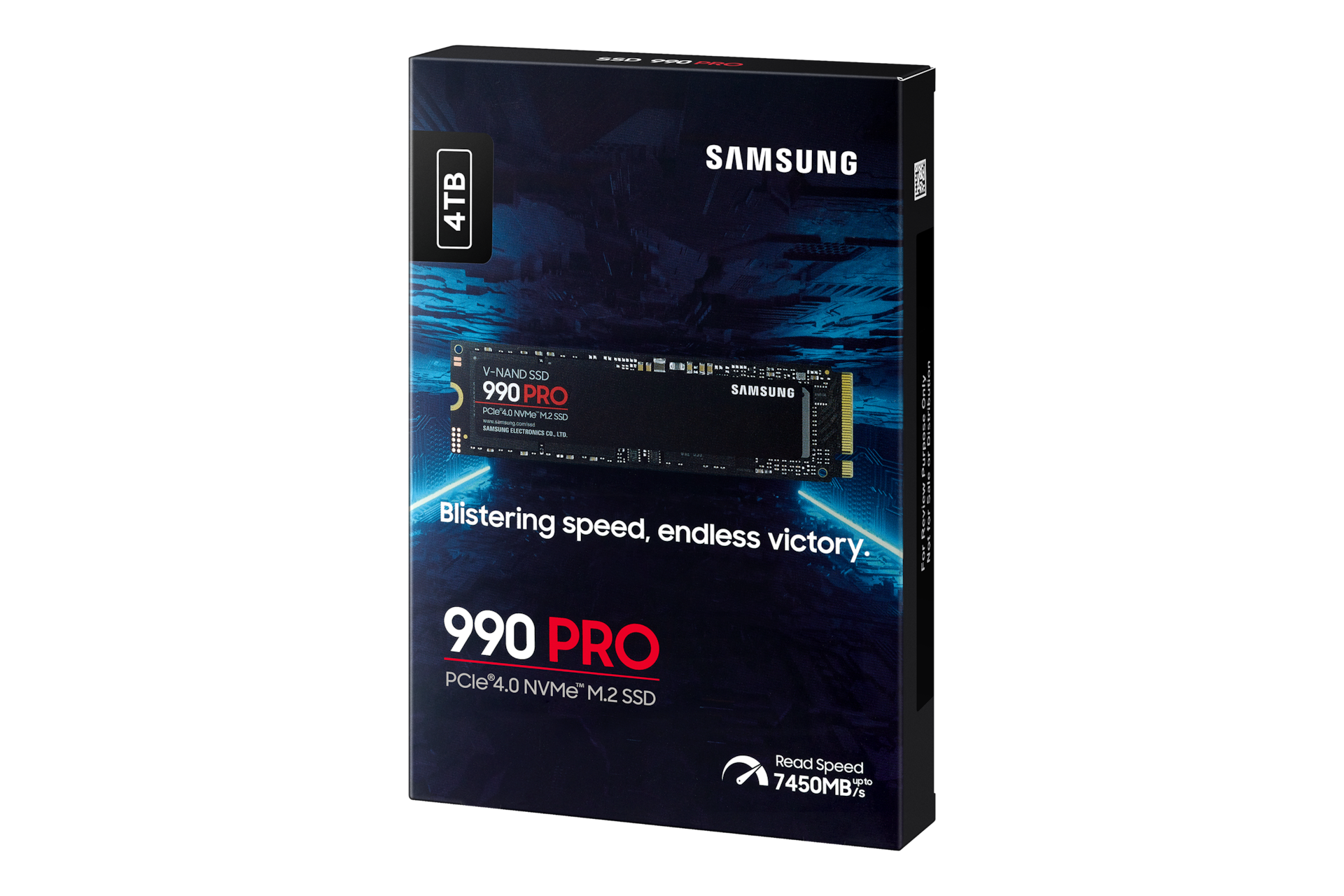 990 PRO PCIe 4.0 M.2 SSD PKG-R-Perspective Black 