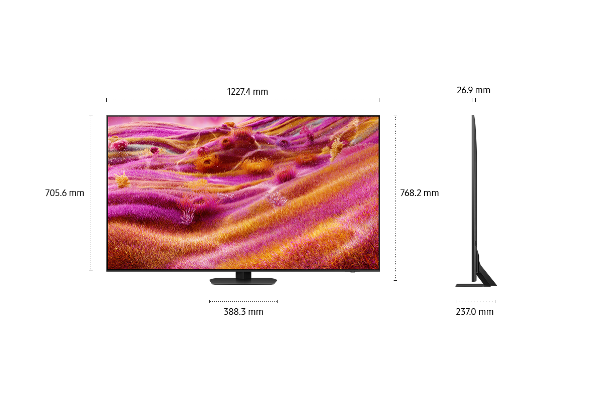 Neo QLED, Ultra HD, 4K Smart 55QN90F, Vision AI, HDR, 138 cm (2025) Black