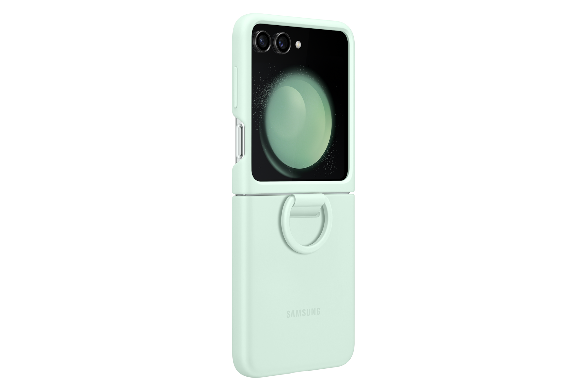 Capa Silicone c/ argola Galaxy Z Flip5 Verde | Samsung Brasil