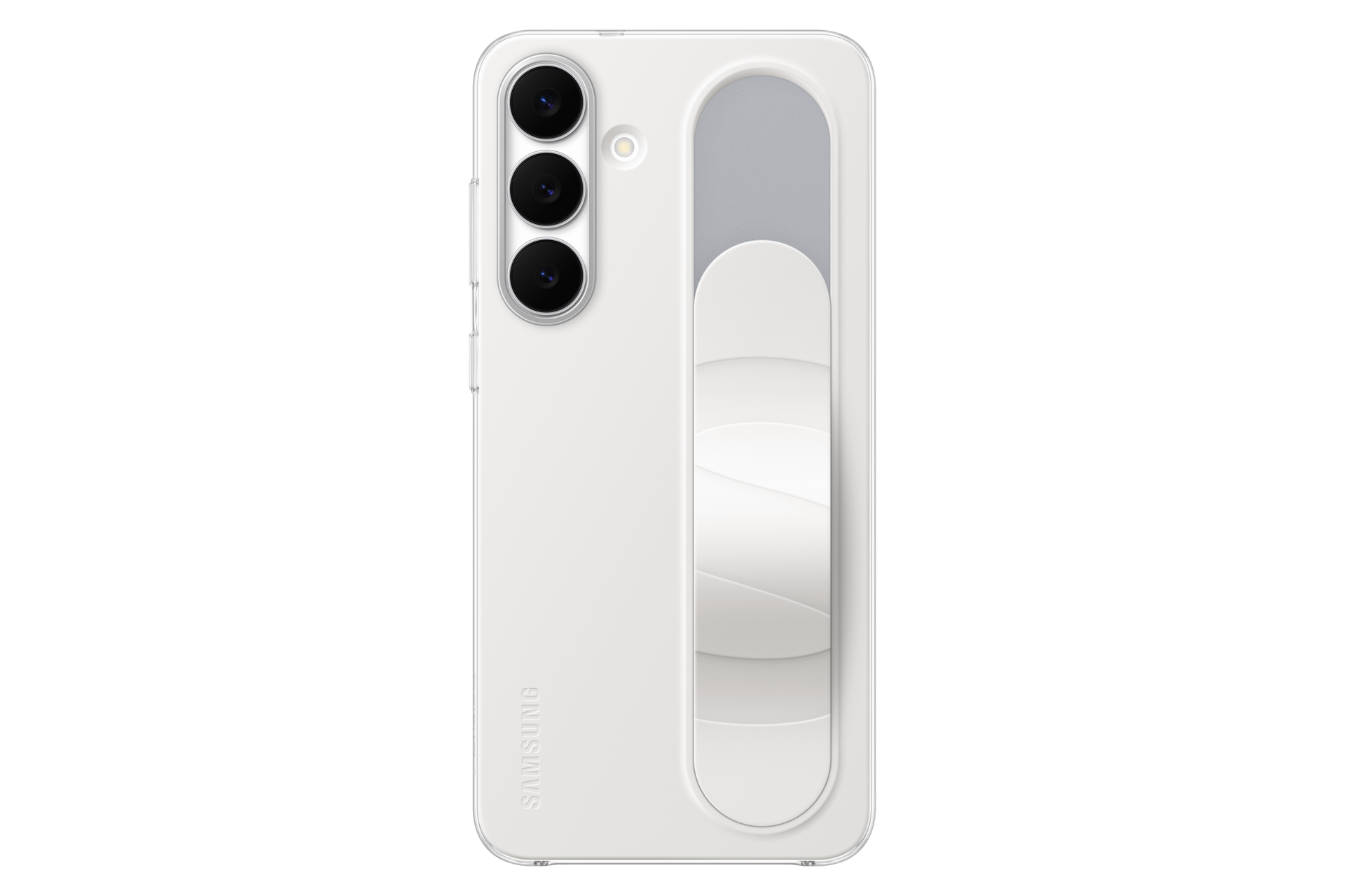 Capa Silicone com Cinta Galaxy S25 FE Front2 White 